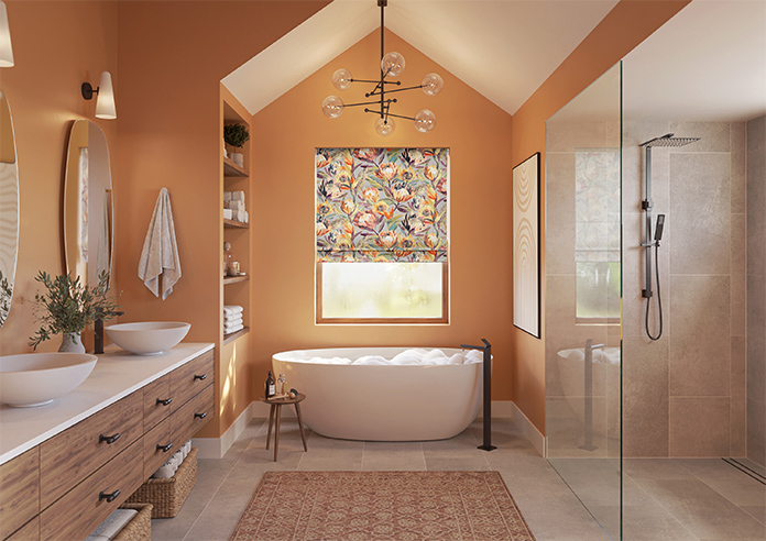 Ophelia, Russet - Roman Blind - Image 8